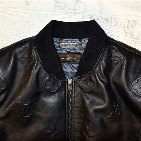 black leather lv jacket|Meer.